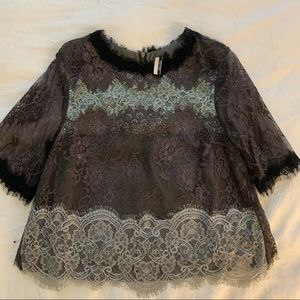 Topshop lace blouse - Size US 2